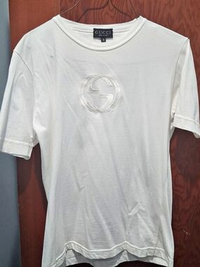 Gucci Interlocking G Cotton T-Shirt Logo White Small